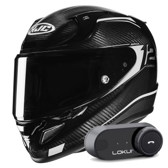 Integral HJC RPHA 12 Carbon Keres MC5 + Kit Bluetooth Lokui K30