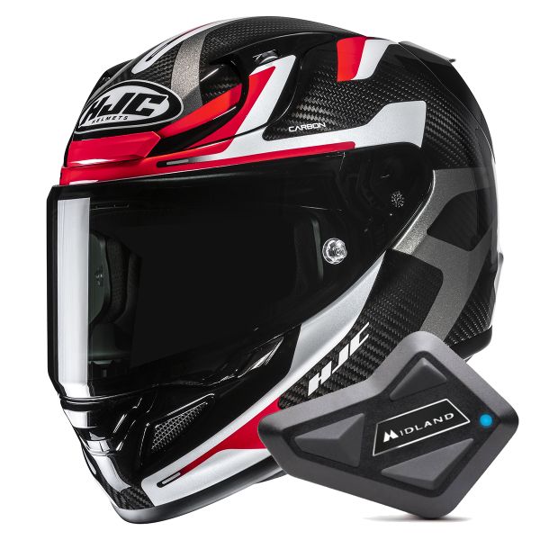 Integral HJC RPHA 12 Carbon Xentra MC1 + Kit Bluetooth BT Mini