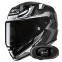 Casque Integral HJC RPHA 12 Carbon Xentra MC5 + Kit bluetooth 5R Lite