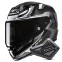 Casque Integral HJC RPHA 12 Carbon Xentra MC5 + Kit Bluetooth BT Mini