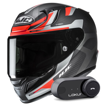 Casque Integral HJC RPHA 12 Carbon Xentra MC6HSF + Kit Bluetooth Lokui K30 Casque Integral HJC RPHA 12 Carbon Xentra MC6HSF + Kit Bluetooth Lokui K30