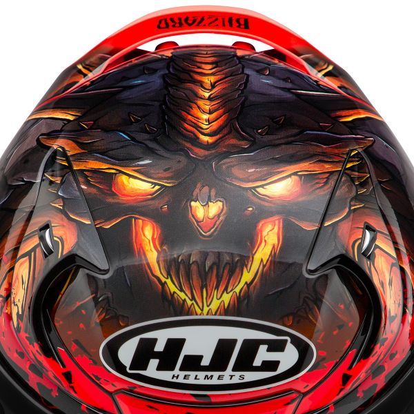 HJC RPHA 12 Diablo Blizzard MC1 + Kit Bluetooth Lokui K30