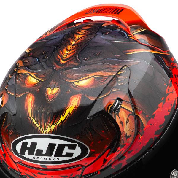 HJC RPHA 12 Diablo Blizzard MC1 + Kit Bluetooth Lokui K30