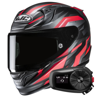 Casque Integral HJC RPHA 12 Dravix MC1SF + Kit Bluetooth 5S Solo