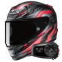 Casque Integral HJC RPHA 12 Dravix MC1SF + Kit Bluetooth 5S Solo