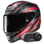 Casque Integral HJC RPHA 12 Dravix MC1SF + Kit Bluetooth Lokui K30