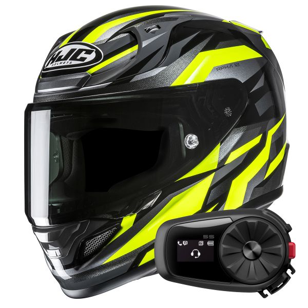 Integral HJC RPHA 12 Dravix MC3H + Kit Bluetooth 5S Solo