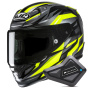 Casque Integral HJC RPHA 12 Dravix MC3H + Kit Bluetooth BT Mini