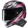 Casque Integral HJC RPHA 12 Dravix MC8SF + Kit Bluetooth BT Mini