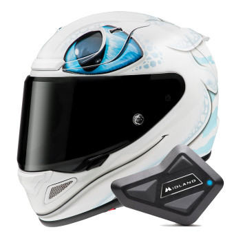 Integral HJC RPHA 12 Light Fury Universal MC2 + Kit Bluetooth BT Mini