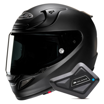 Integral HJC RPHA 12 Matte Black + Kit Bluetooth BT Mini