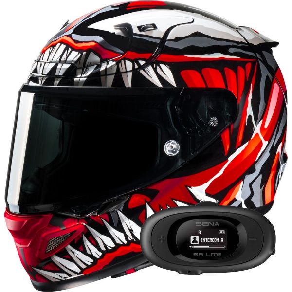 Integral HJC RPHA 12 Maximized Venom Marvel + Kit bluetooth 5R Lite