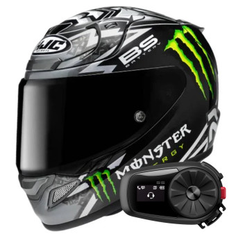 Integral HJC RPHA 12 Quartararo Replica Black MC5 + Kit Bluetooth 5S
