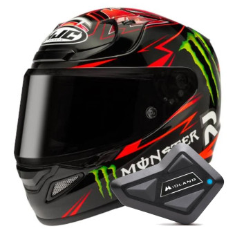 Integral HJC RPHA 12 Quartararo Replica + Kit Bluetooth BT Mini