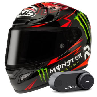 Integral HJC RPHA 12 Quartararo Replica + Kit Bluetooth Lokui K30