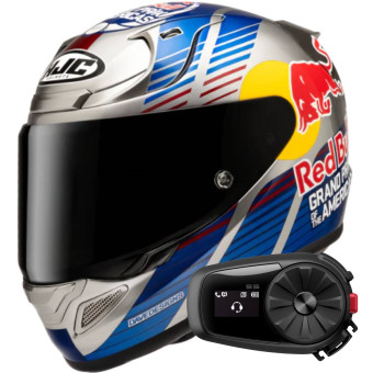 Casque Integral HJC RPHA 12 Red Bull Austin GP 2 MC21 + Kit Bluetooth 5S Solo Casque Integral HJC RPHA 12 Red Bull Austin GP 2 MC21 + Kit Bluetooth 5S Solo