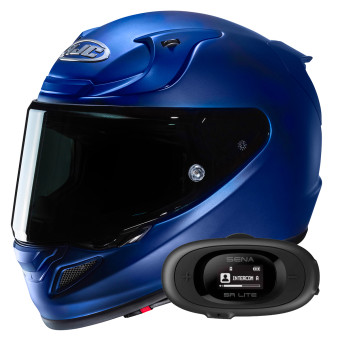 Integral HJC RPHA 12 Semi Flat Mettalic Blue+ Kit bluetooth 5R Lite Solo