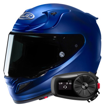 Integral HJC RPHA 12 Semi Flat Mettalic Blue+ Kit Bluetooth 5S Solo