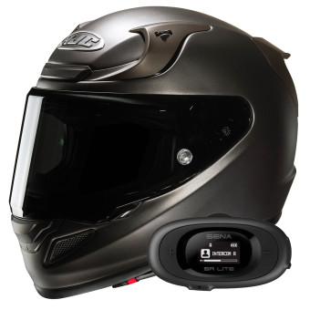 Integral HJC RPHA 12 Semi Flat Titanium + Kit bluetooth 5R Lite Solo