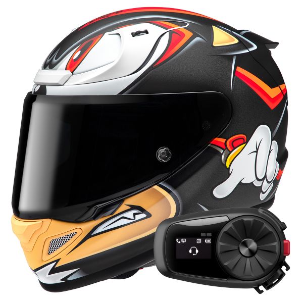 Integral HJC RPHA 12 Shadow The Hedgehog MC1SF + Kit Bluetooth 5S