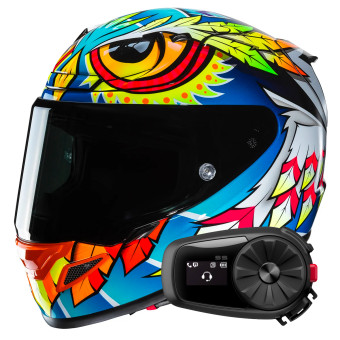 Casque Integral HJC RPHA 12 Spasso MC3H+ Kit Bluetooth 5S Solo Casque Integral HJC RPHA 12 Spasso MC3H+ Kit Bluetooth 5S Solo