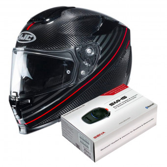 Integral HJC RPHA 70 Carbon Artan MC1 + Kit Bluetooth Sena SMH5