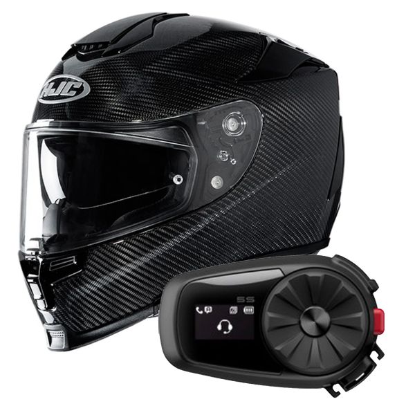 Integral HJC RPHA 70 Carbon Black + Kit Bluetooth Sena 5S Solo