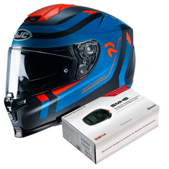 Integral HJC RPHA 70 Carbon Reple MC27SF + Kit Bluetooth Sena SMH5