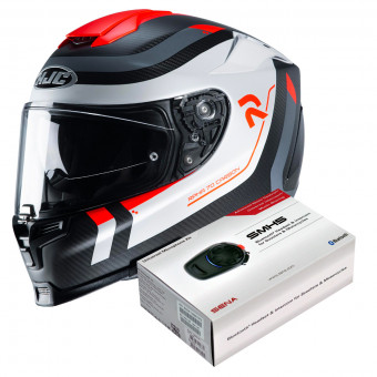 Integral HJC RPHA 70 Carbon Reple MC6HSF + Kit Bluetooth Sena SMH5