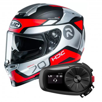 Integral HJC RPHA 70 Shuky MC1SF + Kit Bluetooth Sena 5S Solo