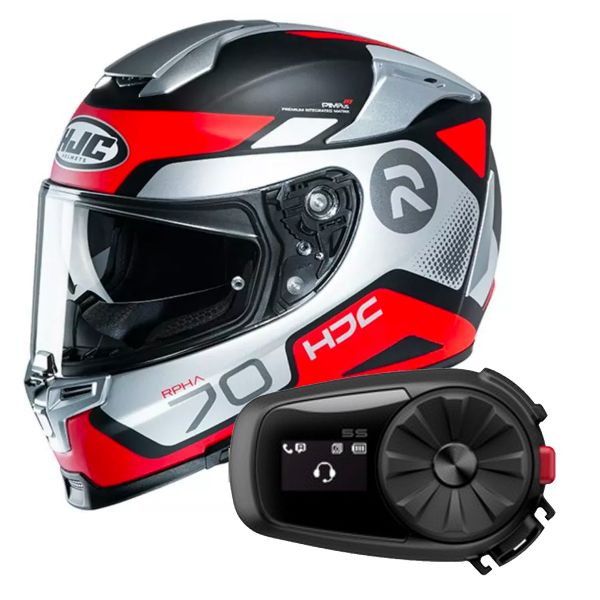 Integral HJC RPHA 70 Shuky MC1SF + Kit Bluetooth Sena 5S Solo