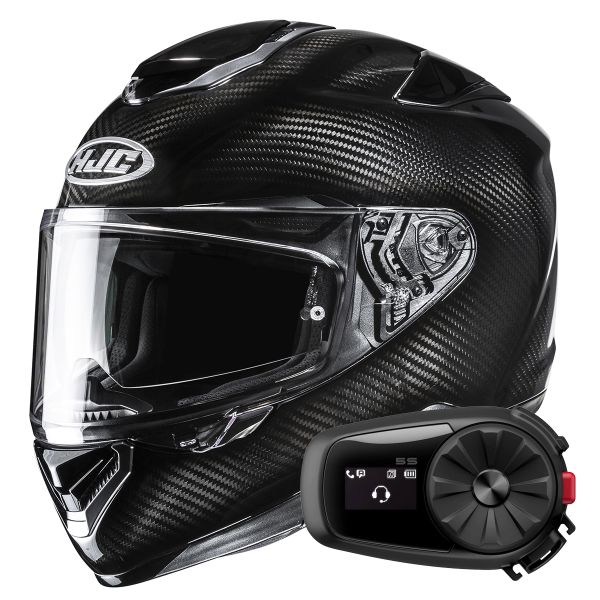 Integral HJC RPHA 72 Carbon Black + Kit Bluetooth 5S Solo