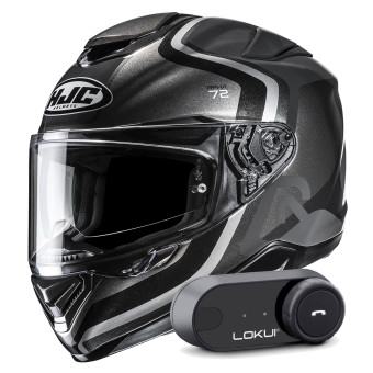 Casque Integral HJC RPHA 72 Ernem MC5 + Kit Bluetooth Lokui K30 Casque Integral HJC RPHA 72 Ernem MC5 + Kit Bluetooth Lokui K30