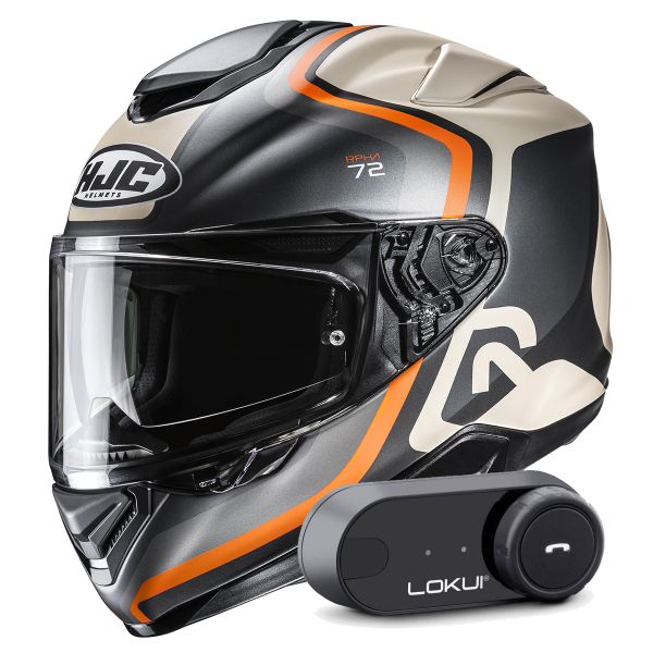 Integral HJC RPHA 72 Ernem MC7SF + Kit Bluetooth Lokui K30