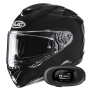 Casque Integral HJC RPHA 72 Metal Black + Kit bluetooth 5R Lite Solo