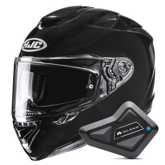 Integral HJC RPHA 72 Metal Black + Kit Bluetooth BT Mini