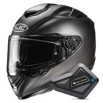 Integral HJC RPHA 72 Semi Flat Titanium + Kit Bluetooth BT Mini