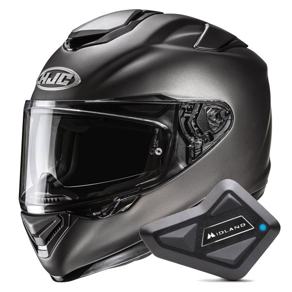 Integral HJC RPHA 72 Semi Flat Titanium + Kit Bluetooth BT Mini