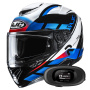 Casque Integral HJC RPHA 72 Value MC21 + Kit bluetooth 5R Lite Solo