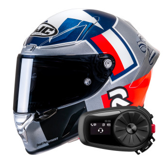 Integral HJC RPHA1 Ben Spies Silver Star MC21 + Kit Bluetooth 5S Solo