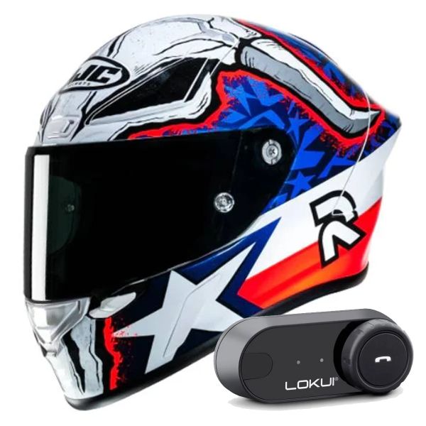 Integral HJC RPHA1 Garrett Gerloff Replica + Kit Bluetooth Lokui K30