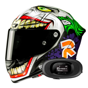 Integral HJC RPHA1 Joker Dc Comics MC48SF + Kit bluetooth 5R Lite Solo