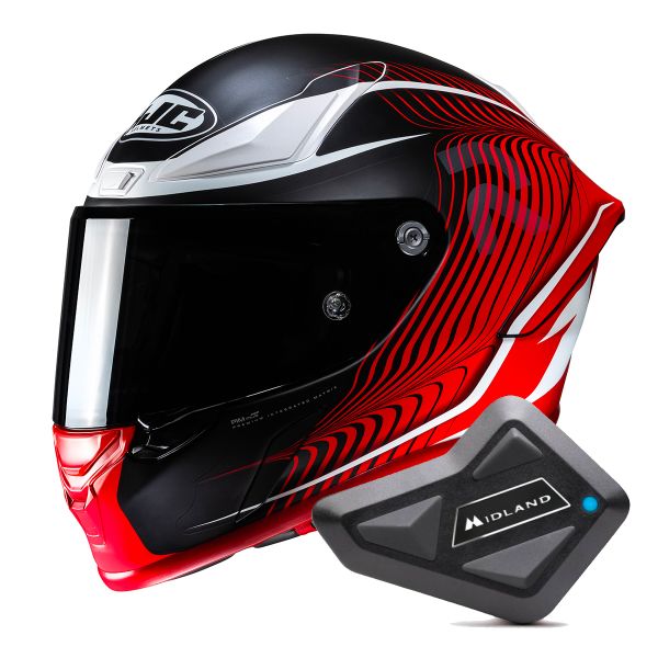 Integral HJC RPHA1 Lovis MC1SF + Kit Bluetooth BT Mini