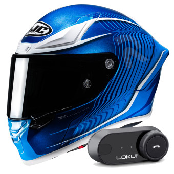 Integral HJC RPHA1 Lovis MC2 + Kit Bluetooth Lokui K30