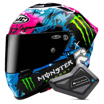 Integral HJC RPHA1 Quartararo Le Mans SP 2024 + Kit Bluetooth BT Mini