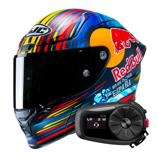 Integral HJC RPHA1 Red Bull Jerez GP + Kit Bluetooth 5S Solo