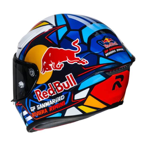 HJC RPHA1 Red Bull Misano GP MC21 + Kit Bluetooth Lokui K30