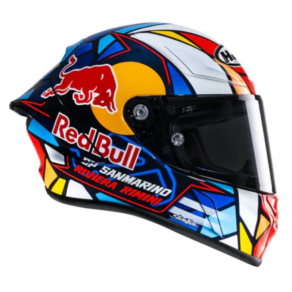 HJC RPHA1 Red Bull Misano GP MC21 + Kit Bluetooth Lokui K30
