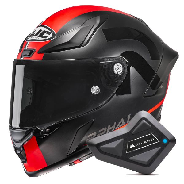 Integral HJC RPHA1 Senin MC1SF + Kit Bluetooth BT Mini