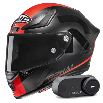 Integral HJC RPHA1 Senin MC1SF + Kit Bluetooth Lokui K30